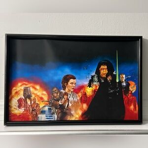 STAR WARS Star Wars Legends Emperor Palpatine lea Luke Skywalker Art Poster